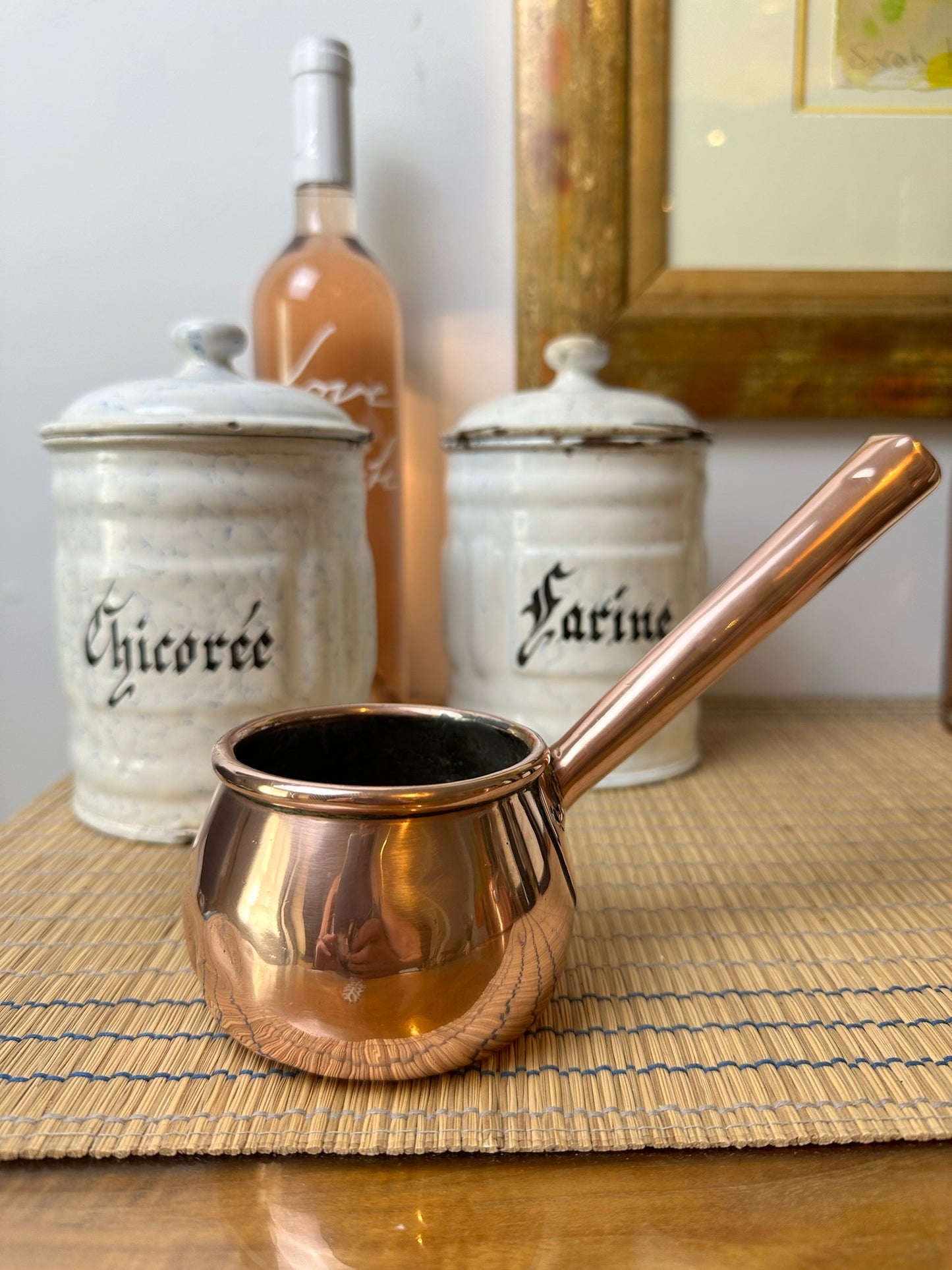 Vintage/Antique small copper pot/saucepan